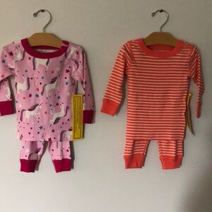 Hanna Andersson 6-12 months 2 piece outfits. Organic cotton. NWOT
